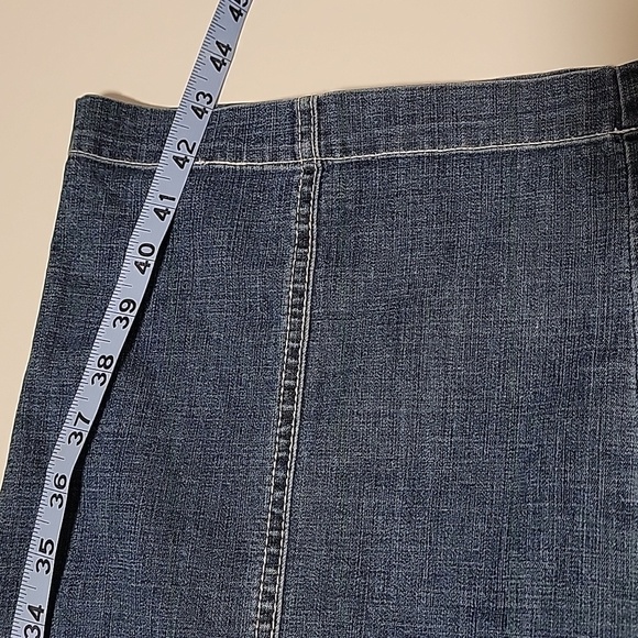 NWT Lane Bryant Chambray Belted Straight Leg Ankle Jeans Denim Pants Blue 26 - Picture 11 of 12